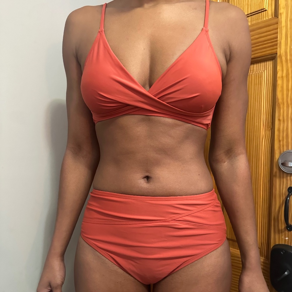 Cupshe Orange Bikini 2-piece, size L